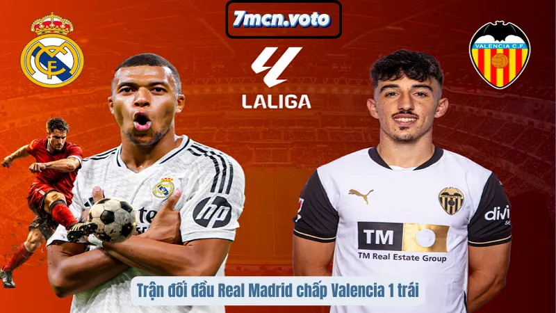 Kèo Châu Á – Nghệ Thuật Đọc Vị Sức Mạnh Đội Bóng Tại 7MCN 4 Trận đối đầu Real Madrid chấp Valencia 1 trái